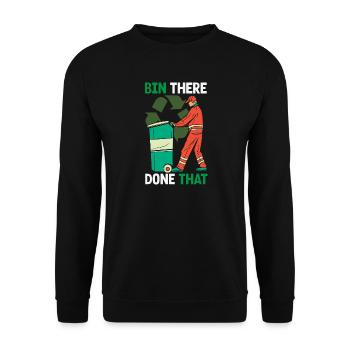Garbage Day is my favorite day - Unisex Sweatshirt - black - Front - Alina (178cm) & Michal (187cm)