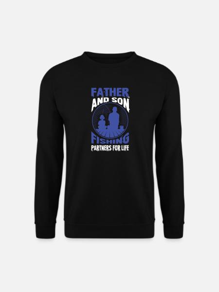 Father & Son Fishing Gift - Unisex Sweatshirt - black