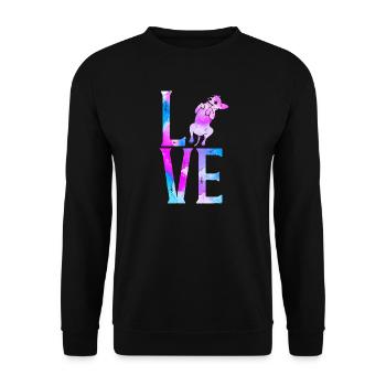 Chihuahua Chihuahueño Watercolor - Unisex Sweatshirt - black - Front - Alina (178cm) & Michal (187cm)