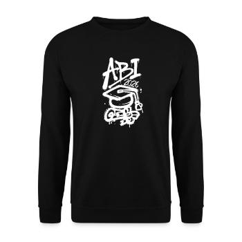 Urban Graffiti Abitur Glyphen 2026 Street Art  - Unisex Pullover - Schwarz - Vorne - Alina (178cm) & Michal (187cm)