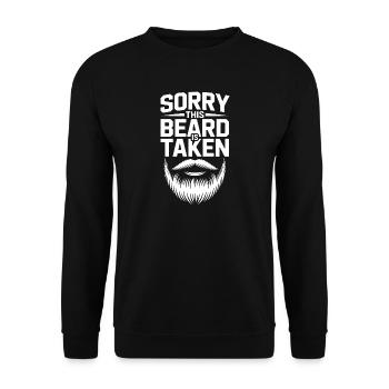Désolé que la barbe soit enlevée - Sweat-shirt Unisexe - noir - Devant - Alina (178cm) & Michal (187cm)