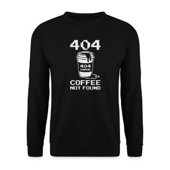 Fun Shirt 404 Not Found Shirt, Hoodie, Mug - Unisex Sweatshirt - black - Front - Alina (178cm) & Michal (187cm)