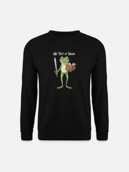 Dawn Frog Quest: Sword & Tome - Unisex Sweatshirt - black