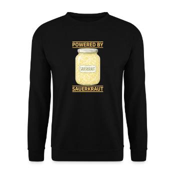 Sauerkraut Gerichte Sauerkohl Geschenke - Unisex Pullover - Schwarz - Vorne - Alina (178cm) & Michal (187cm)
