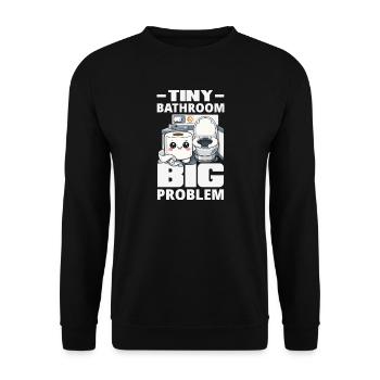Das Einsteigen In Flugzeuge lustig - Unisex Pullover - Schwarz - Vorne - Alina (178cm) & Michal (187cm)