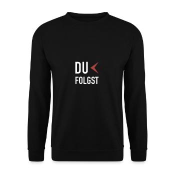 Manche Führen - Ich Führe Du Folgst, Manche Folgen - Unisex Pullover - Schwarz - Vorne - Alina (178cm) & Michal (187cm)