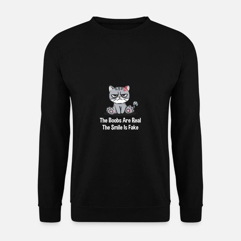 Brüste sind echt - Unisex Pullover - Schwarz