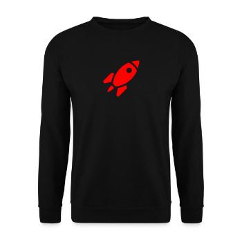 Fusée rouge - Sweat-shirt Unisexe - noir - Devant - Alina (178cm) & Michal (187cm)