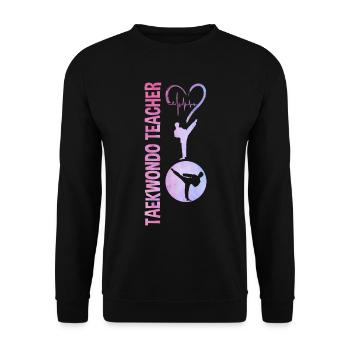 TKD Korean Martial Arts Tae Kwon - Unisex Pullover - Schwarz - Vorne - Alina (178cm) & Michal (187cm)