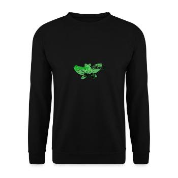 Green Vibes - Unisex Pullover - Schwarz - Vorne - Alina (178cm) & Michal (187cm)