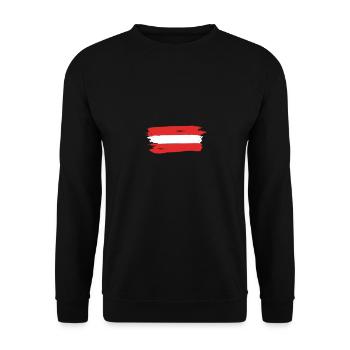 Drapeau de l’Autriche - Sweat-shirt Unisexe - noir - Devant - Alina (178cm) & Michal (187cm)