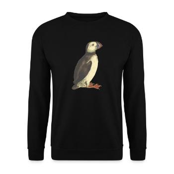 Papageientaucher - Unisex Pullover - Schwarz - Vorne - Alina (178cm) & Michal (187cm)