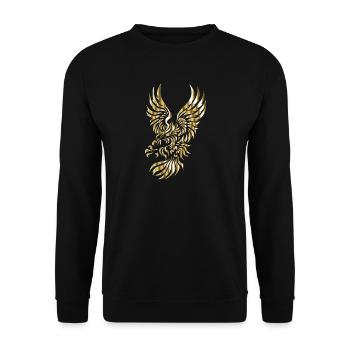 adler eagle bussard falke habicht hawk falcon13 - Sweat-shirt Unisexe - noir - Devant - Alina (178cm) & Michal (187cm)