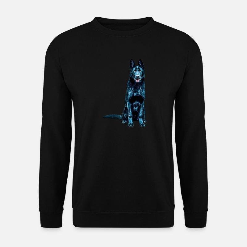 saksanpaimenkoira - Unisex svetaripaita - musta
