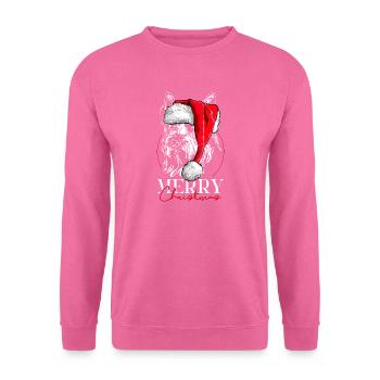 Santa BERGER PICARD Merry Christmas Hunde Wilsigns - Unisex Pullover - Pink - Vorne