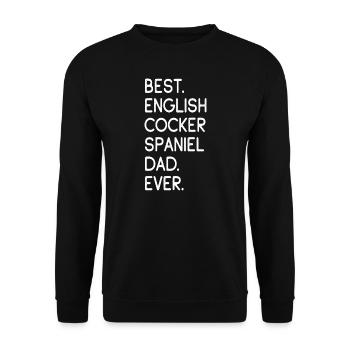 English Cocker Spaniel - Unisex Pullover - Schwarz - Vorne - Alina (178cm) & Michal (187cm)