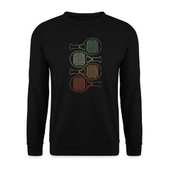 Padel Padel Player Padeltennis Padel Tennis - Unisex Sweatshirt - black - Front - Alina (178cm) & Michal (187cm)