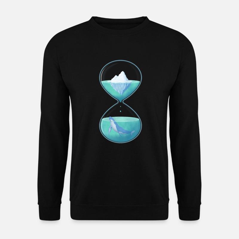 Whale Hourglass - Unisex Sweatshirt - black