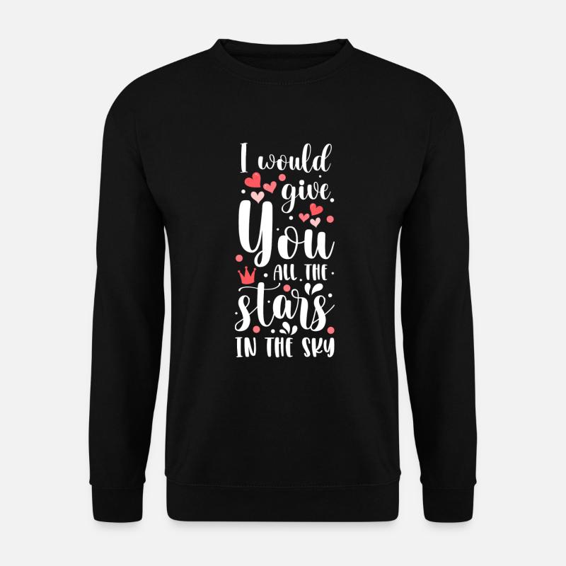 Sternschnuppe Wünsche - Unisex Pullover - Schwarz