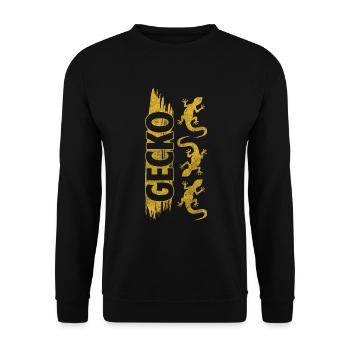 Reptile Salamander Animal Welfare Cute - Unisex Sweatshirt - black - Front - Alina (178cm) & Michal (187cm)