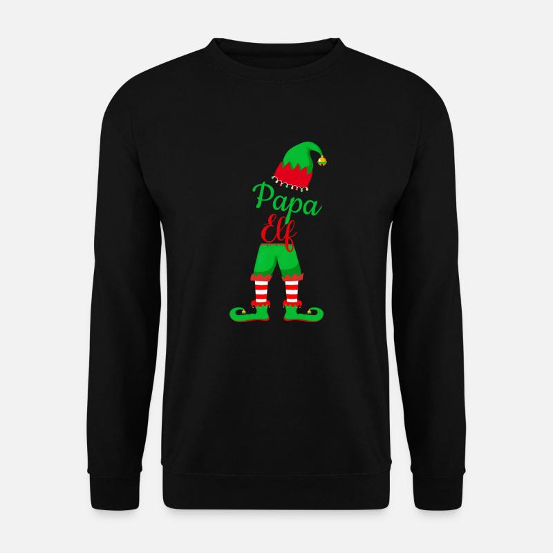 Papa Elf - Unisex Pullover - Schwarz