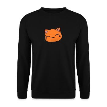 Nemuri Neko, Dormir orange chat, - Sweat-shirt Unisexe - noir - Devant - Alina (178cm) & Michal (187cm)