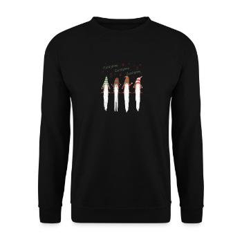 Let it Grow - Dwarf Choir in Christmas Magic - Unisex Sweatshirt - black - Front - Alina (178cm) & Michal (187cm)