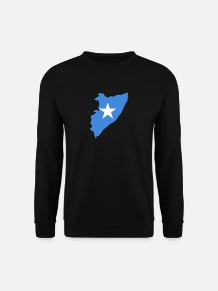 Flag map of Somalia - Unisex Sweatshirt - black