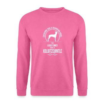 XOLOITZCUINTLE Guardian Angel Wilsigns - Unisex Pullover - Pink - Vorne