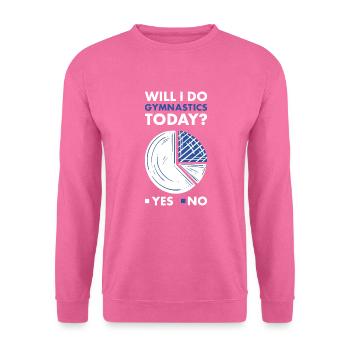 Sport vais-je faire de la gymnastique aujourd’hui Gymnastique - Sweat-shirt Unisexe - rose - Devant