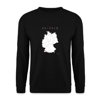 DA HEIM Shirt Männer - Unisex Pullover - Schwarz - Vorne - Alina (178cm) & Michal (187cm)
