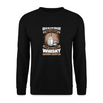 Whisky kaufen - Unisex Pullover - Schwarz - Vorne - Alina (178cm) & Michal (187cm)