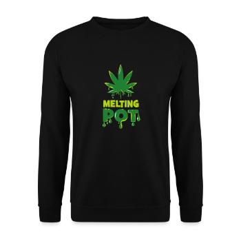 Melting pot - Unisex Sweatshirt - black - Front - Alina (178cm) & Michal (187cm)