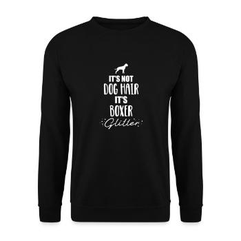 Boxer - Unisex Pullover - Schwarz - Vorne - Alina (178cm) & Michal (187cm)