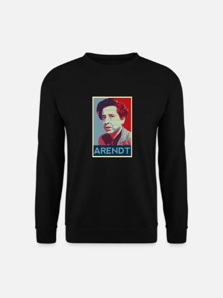 Hannah Arendt Poster - Unisex Pullover - Schwarz