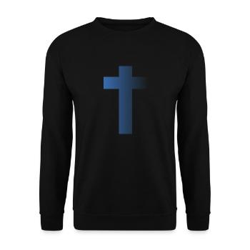Jesus Christ God God - Unisex Sweatshirt - black - Front - Alina (178cm) & Michal (187cm)
