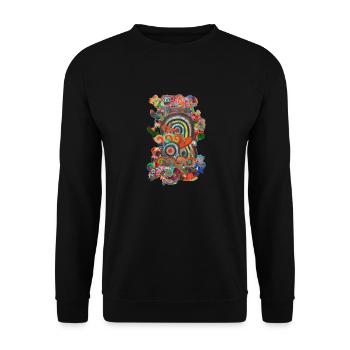 graffiti 2021 new 5 - Unisex Sweatshirt - black - Front - Alina (178cm) & Michal (187cm)