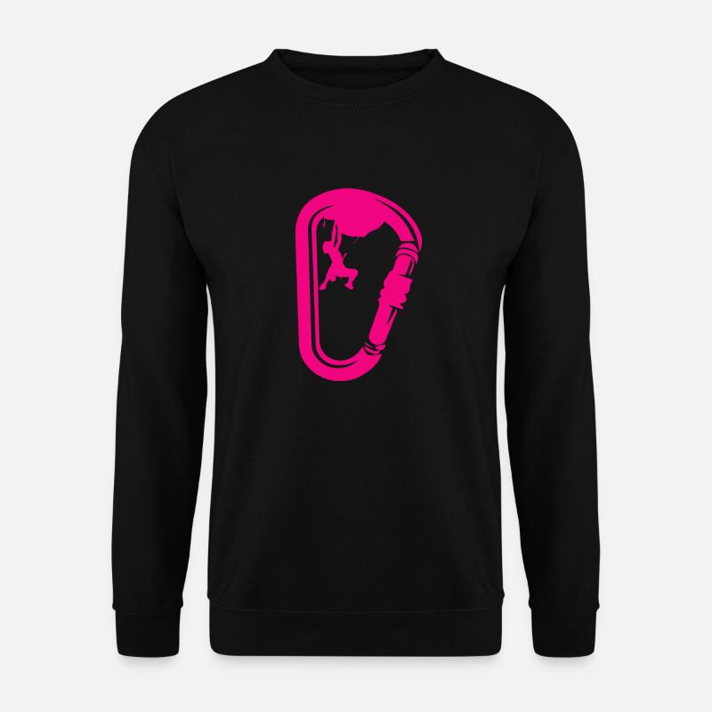 Bouldern Klettern Climbing - Unisex Pullover - Schwarz