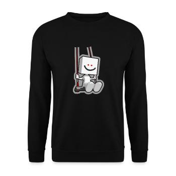 swing - Unisex Sweatshirt - black - Front - Alina (178cm) & Michal (187cm)
