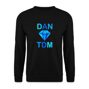Rumbled DAN TDM - Unisex Sweatshirt - black - Front - Alina (178cm) & Michal (187cm)
