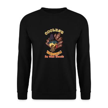 La dinde la plus cool du troupeau Je joyeux Thanksgiving - Sweat-shirt Unisexe - noir - Devant - Alina (178cm) & Michal (187cm)