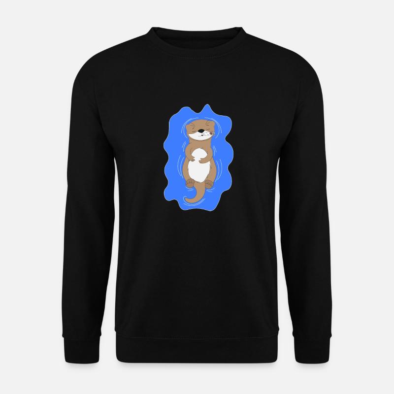Smoking Otter - Unisex Sweatshirt - black