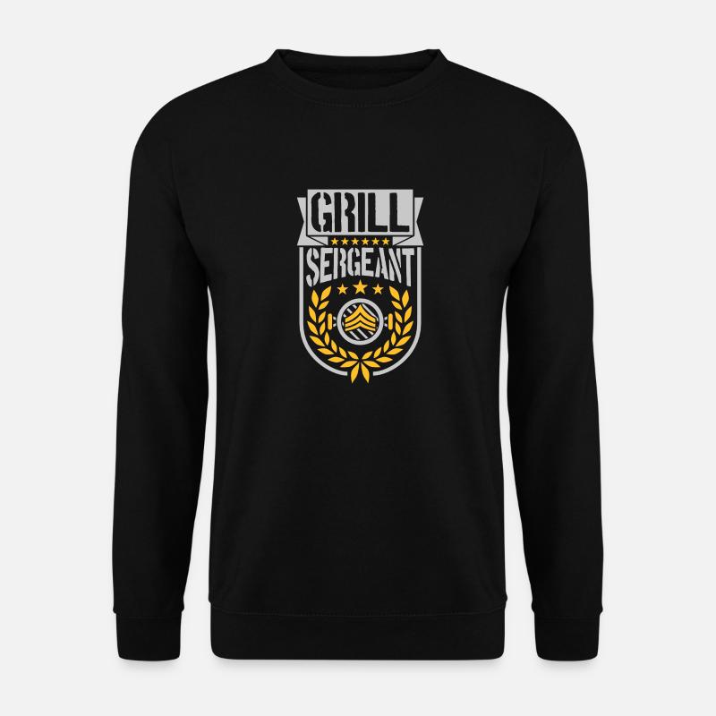 Grill Sergeant Laurel Wreath Barbecue - Unisex Sweatshirt - black