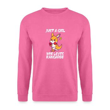Kangaroo Lover Design - Unisex Sweatshirt - pink - Front