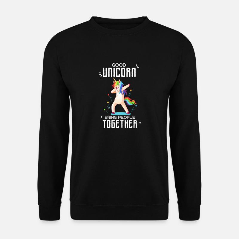 lustiges Einhorn Design - Unisex Pullover - Schwarz