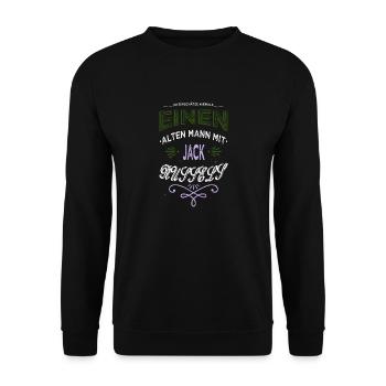 schwangerschaft doggie enkelkind terrier witzig - Unisex Pullover - Schwarz - Vorne - Alina (178cm) & Michal (187cm)