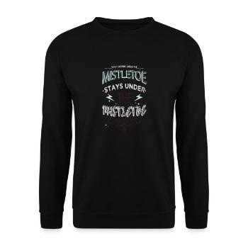 citation drôle de sapin de Noël dork - Sweat-shirt Unisexe - noir - Devant - Alina (178cm) & Michal (187cm)