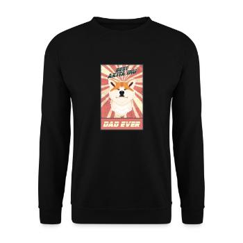 Meilleur Akita Inu Dad Ever I Akita Inu Lover - Sweat-shirt Unisexe - noir - Devant - Alina (178cm) & Michal (187cm)