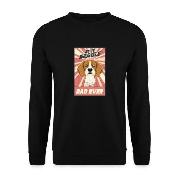 Meilleur père Beagle Ever I Beagle Lover - Sweat-shirt Unisexe - noir - Devant - Alina (178cm) & Michal (187cm)