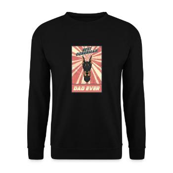Best Doberman Dad Ever I Doberman Lover - Unisex Sweatshirt - black - Front - Alina (178cm) & Michal (187cm)